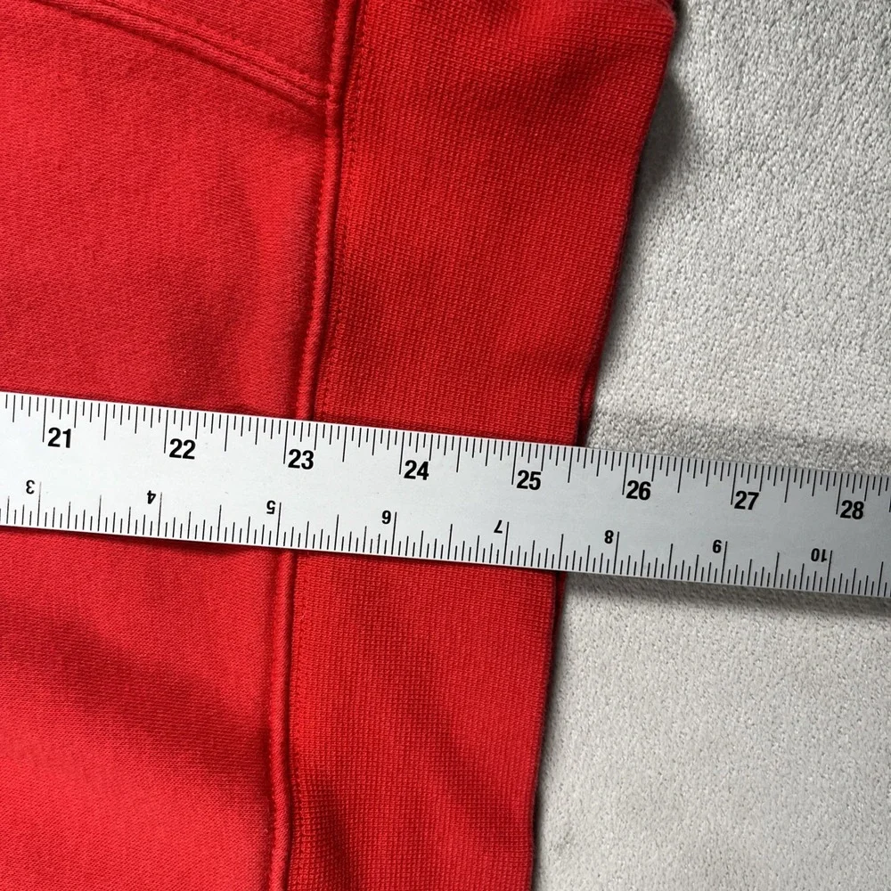 Nike Crew Neck Sweatshirt‎ Men M Red Encore Club Fleece Swoosh Logo Pullover-EUC